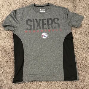 Team Apparel Gray & Black Sixers Short-Sleeve Performance Tee